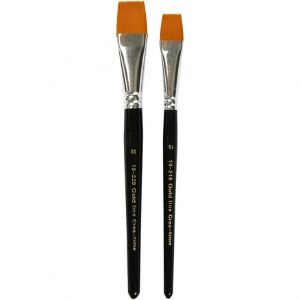 Gold Line Penslar, nr. 16+20 , B: 17+24 mm, platta, 2st.